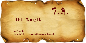 Tihi Margit névjegykártya